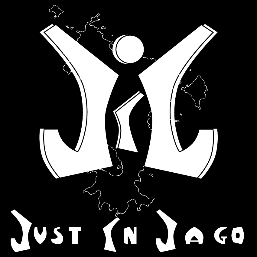 Logo Just in Jago en noir et blanc.