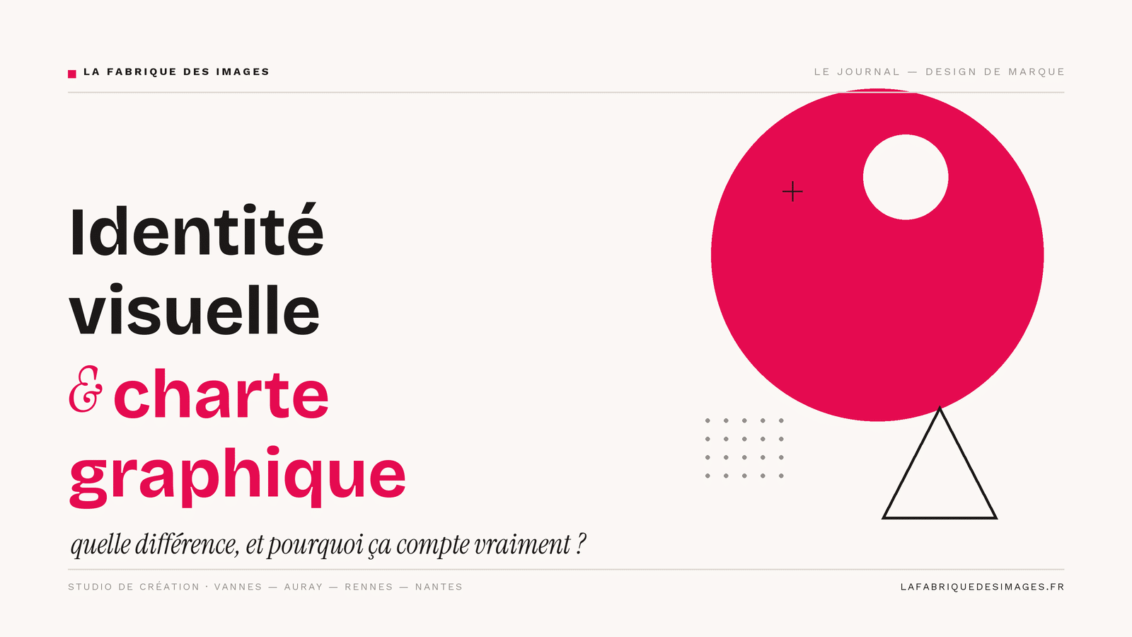 Identité visuelle vs Charte graphique